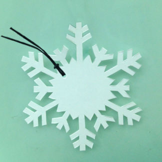 Plain Tags - Christmas Snowflake